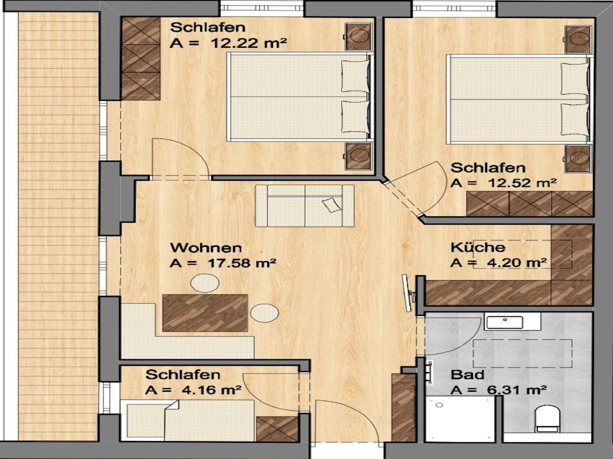 Appartement Schwaiger Scheffau am Wilden Kaiser Ruang foto